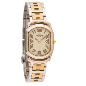 18k gold plated Hermès Rallye Watch